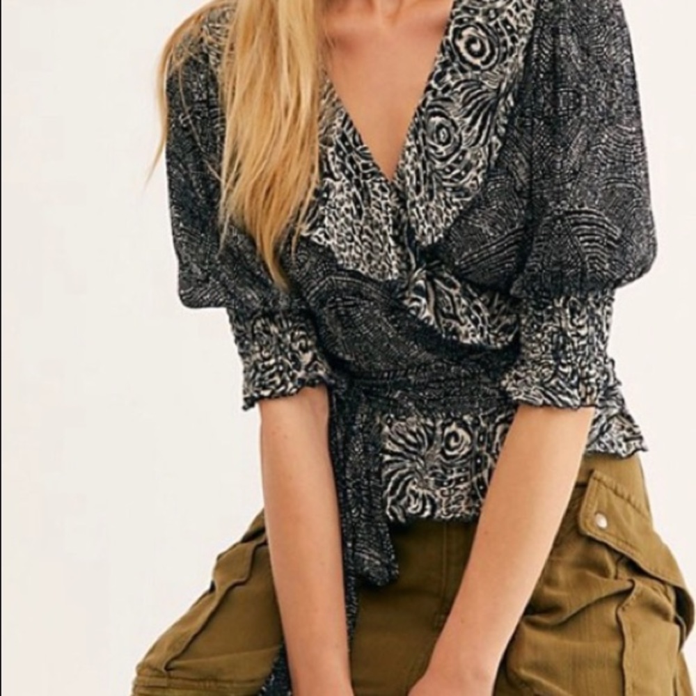 Free People Olivia Wrap Top